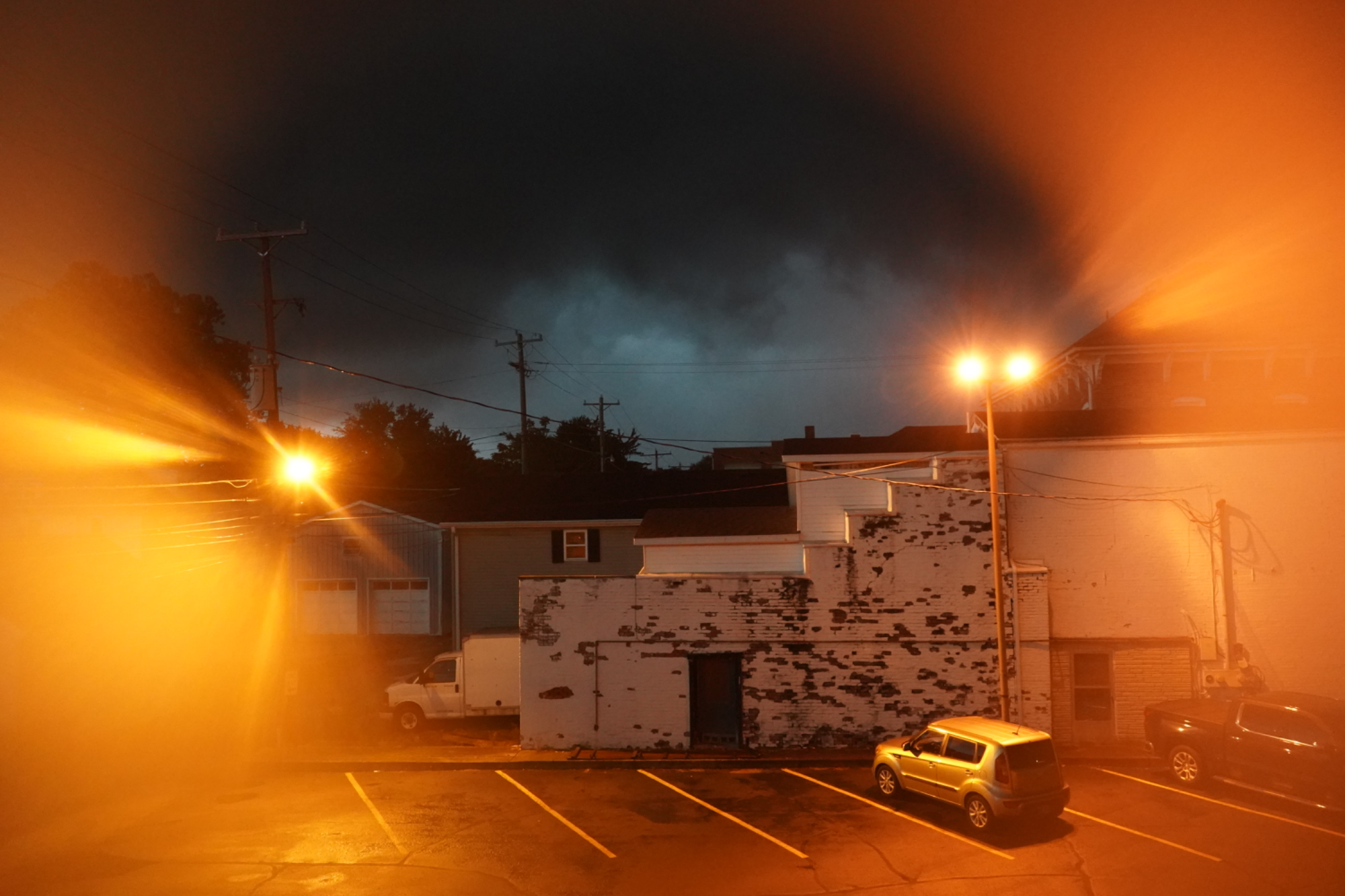 Storm approaching town